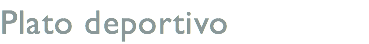 Plato deportivo